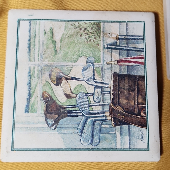 Sandstone Coasters, Highest Quality, Set of 5, cork back. - Picture 2 of 4